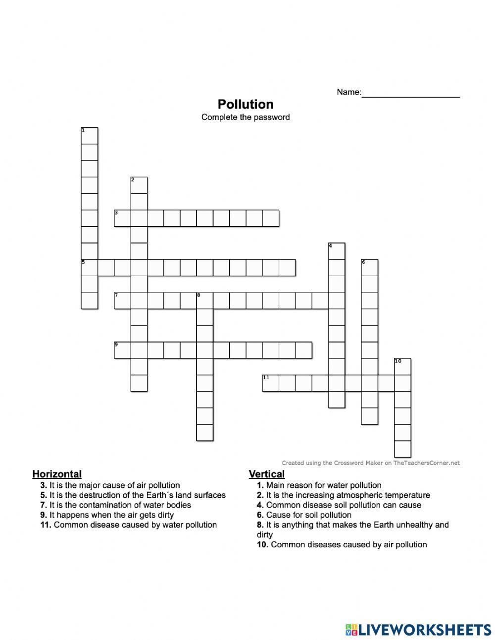 1051803 Pollution Hector Cleves LiveWorksheets