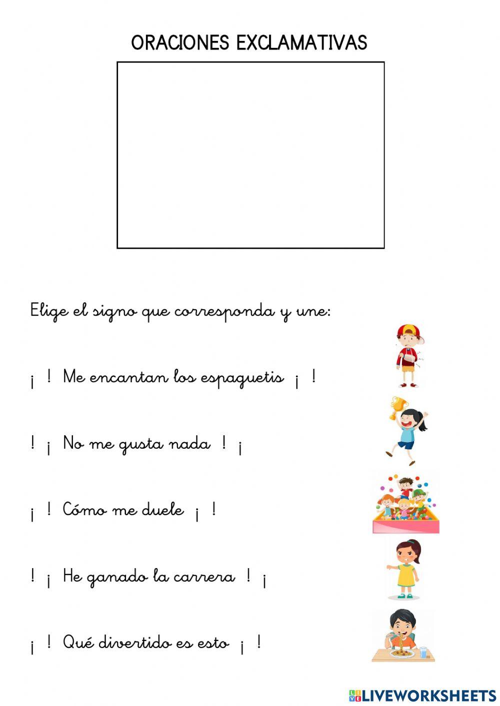 Oraciones exclamativas