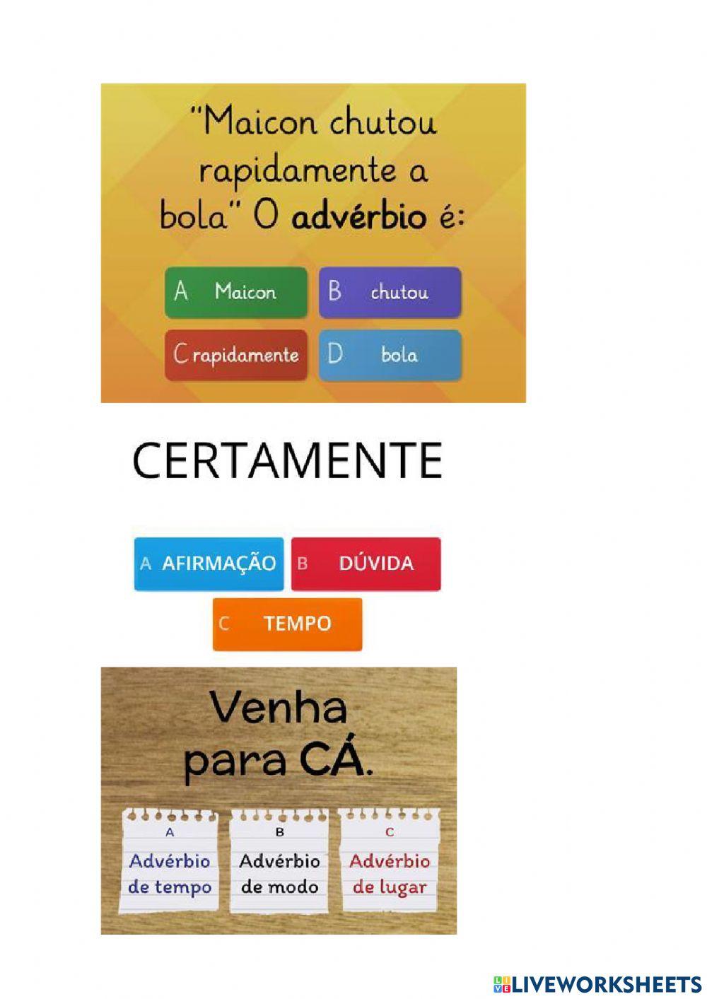 Avaliação português b5