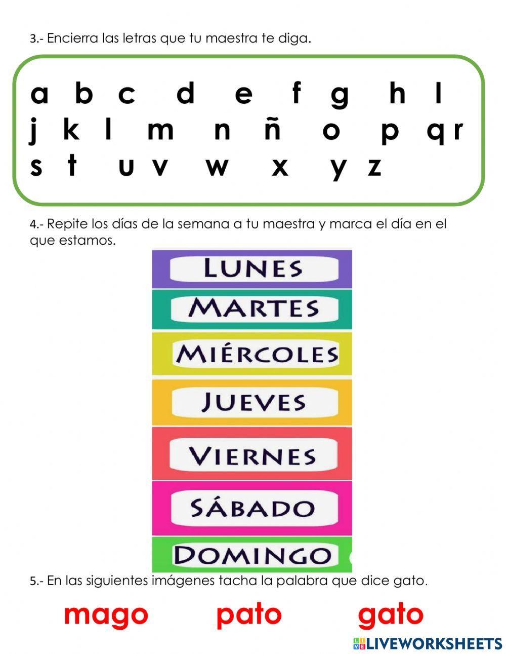 Evaluación preescolar