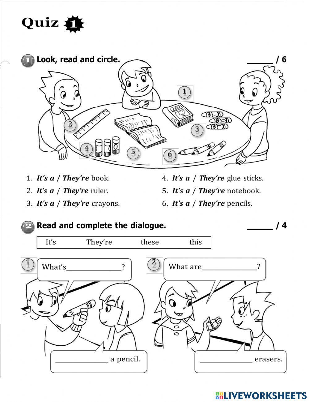 School objects School objects