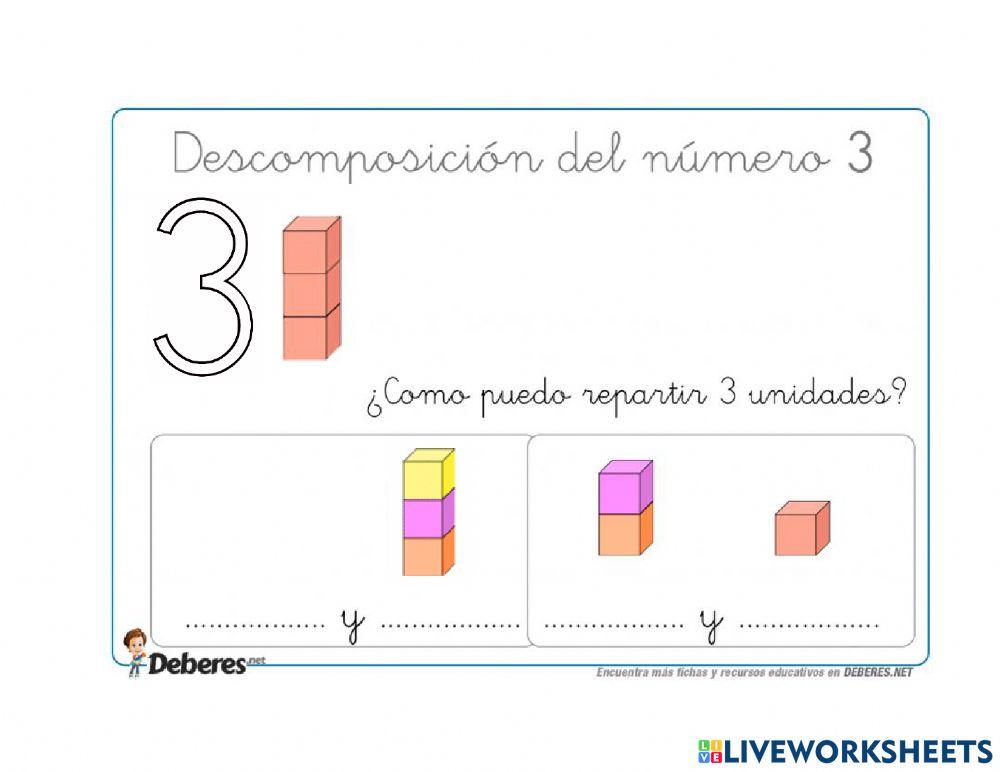 Descomponer números del 2 al 5