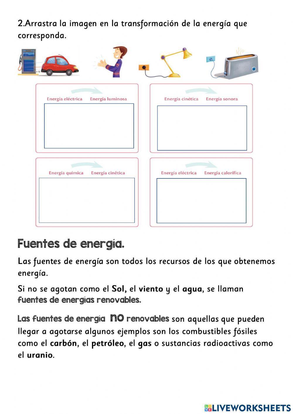 La energía y sus transformaciones