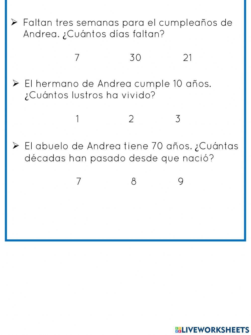 Unidades de medición del tiempo