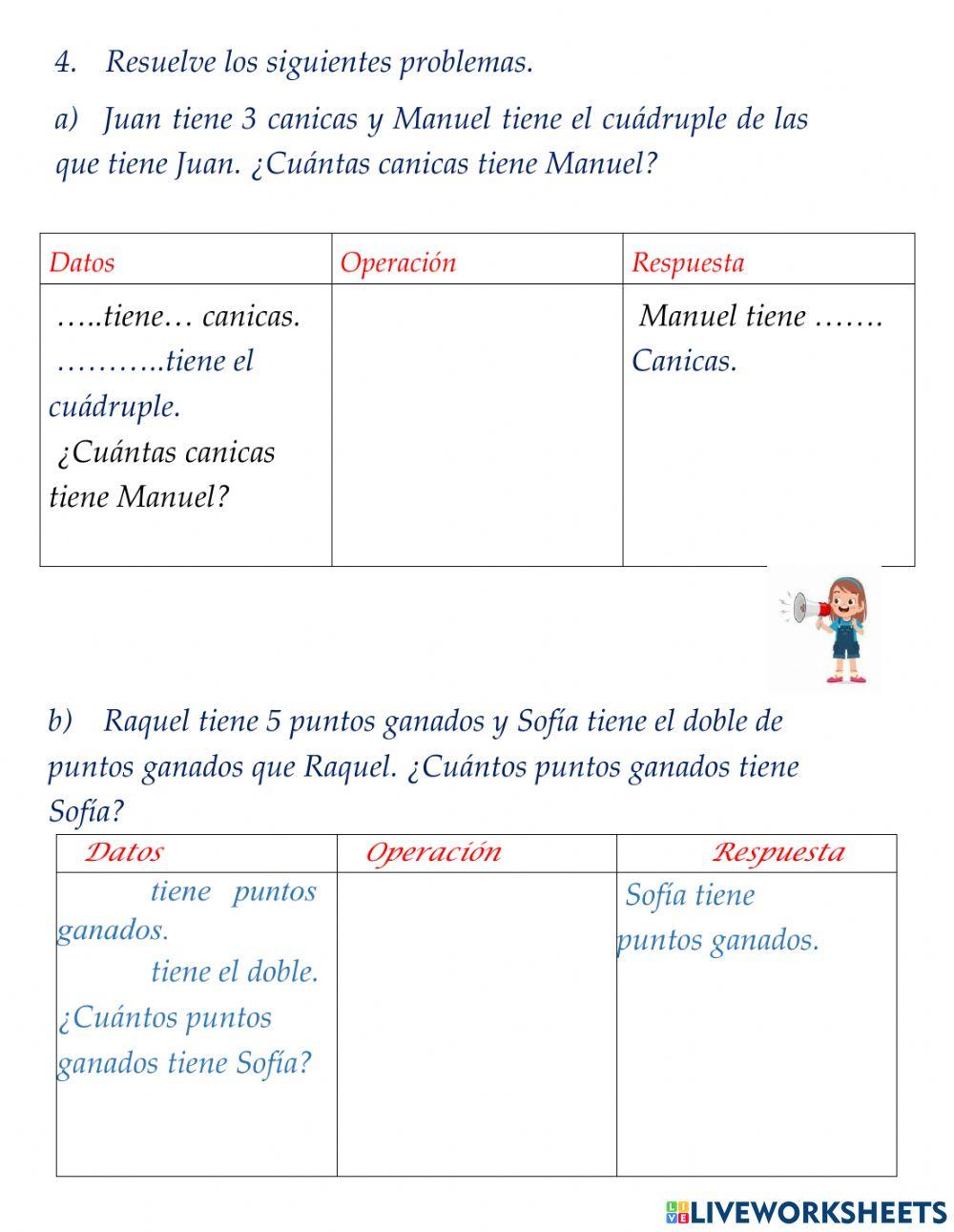 Doble, triple y cuádruple