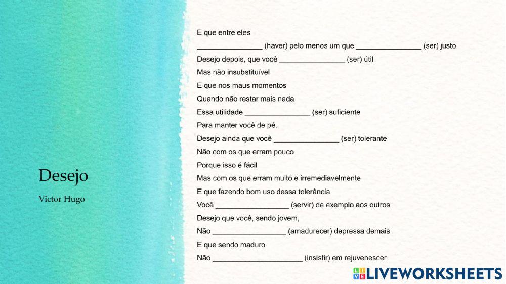 Desejo - Victor Hugo