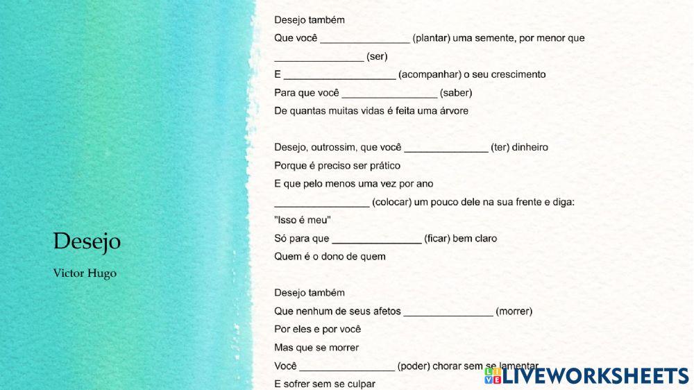 Desejo - Victor Hugo