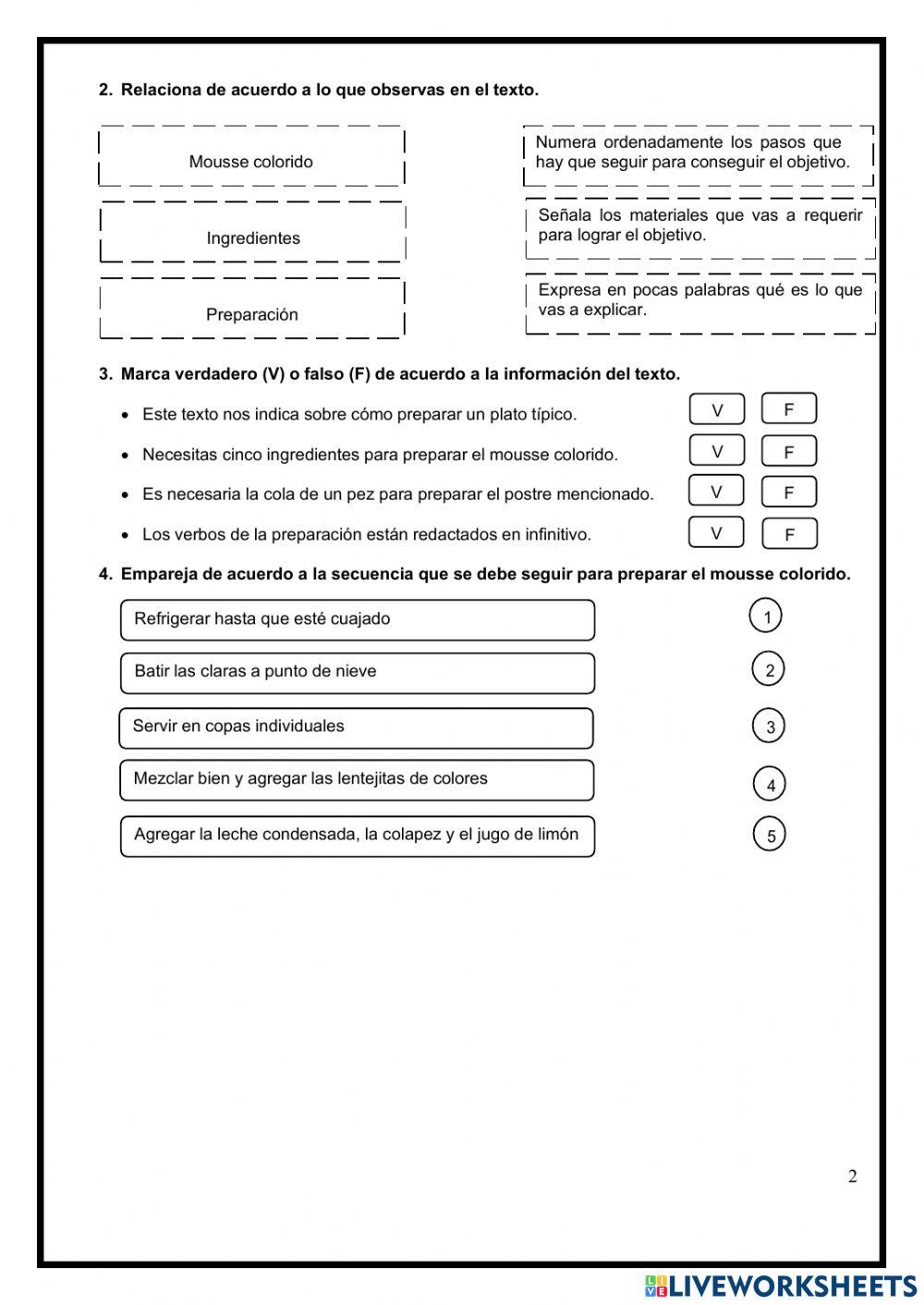 Leemos textos instructivos - tarea