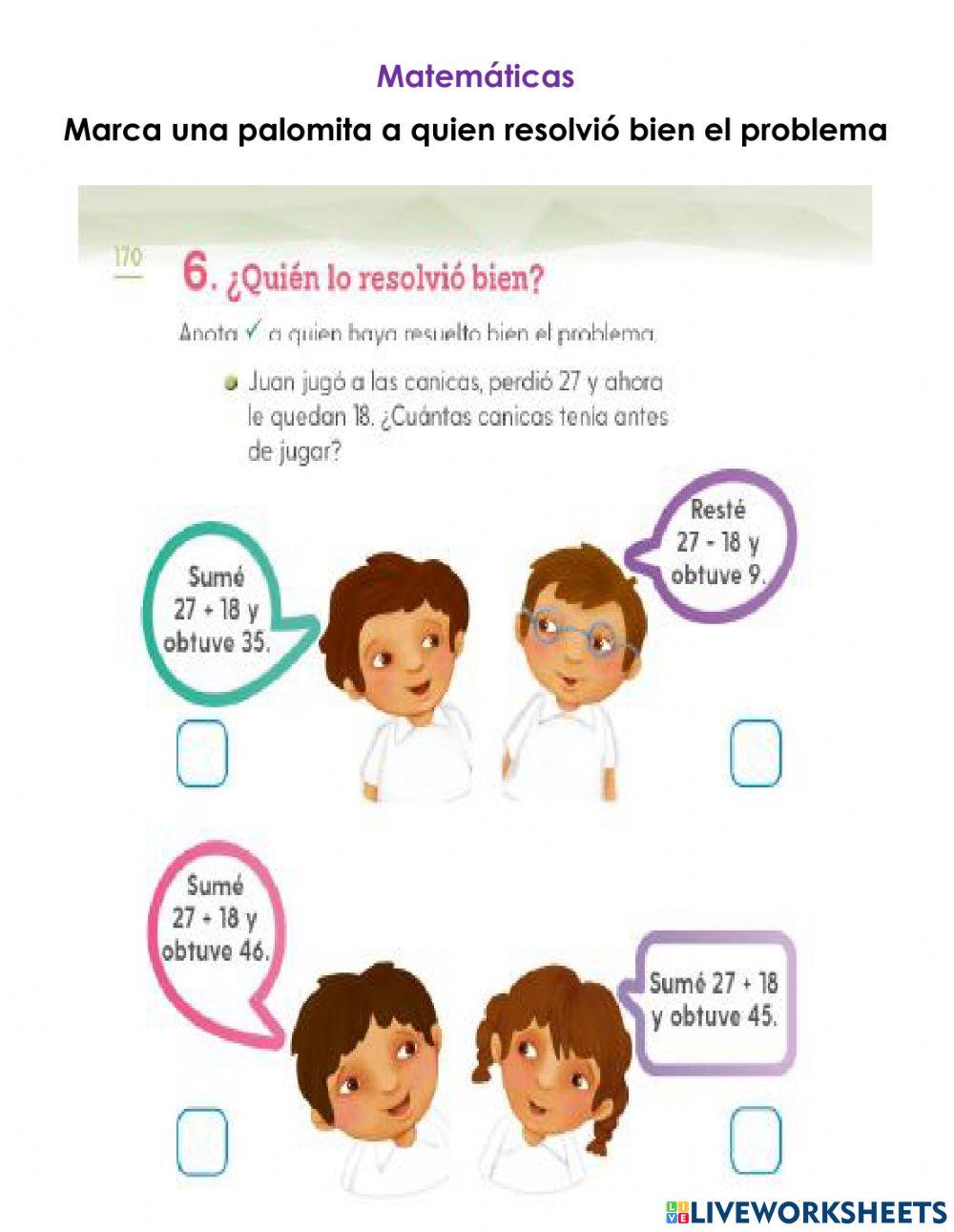 ¿Quién lo resolvió  bien?