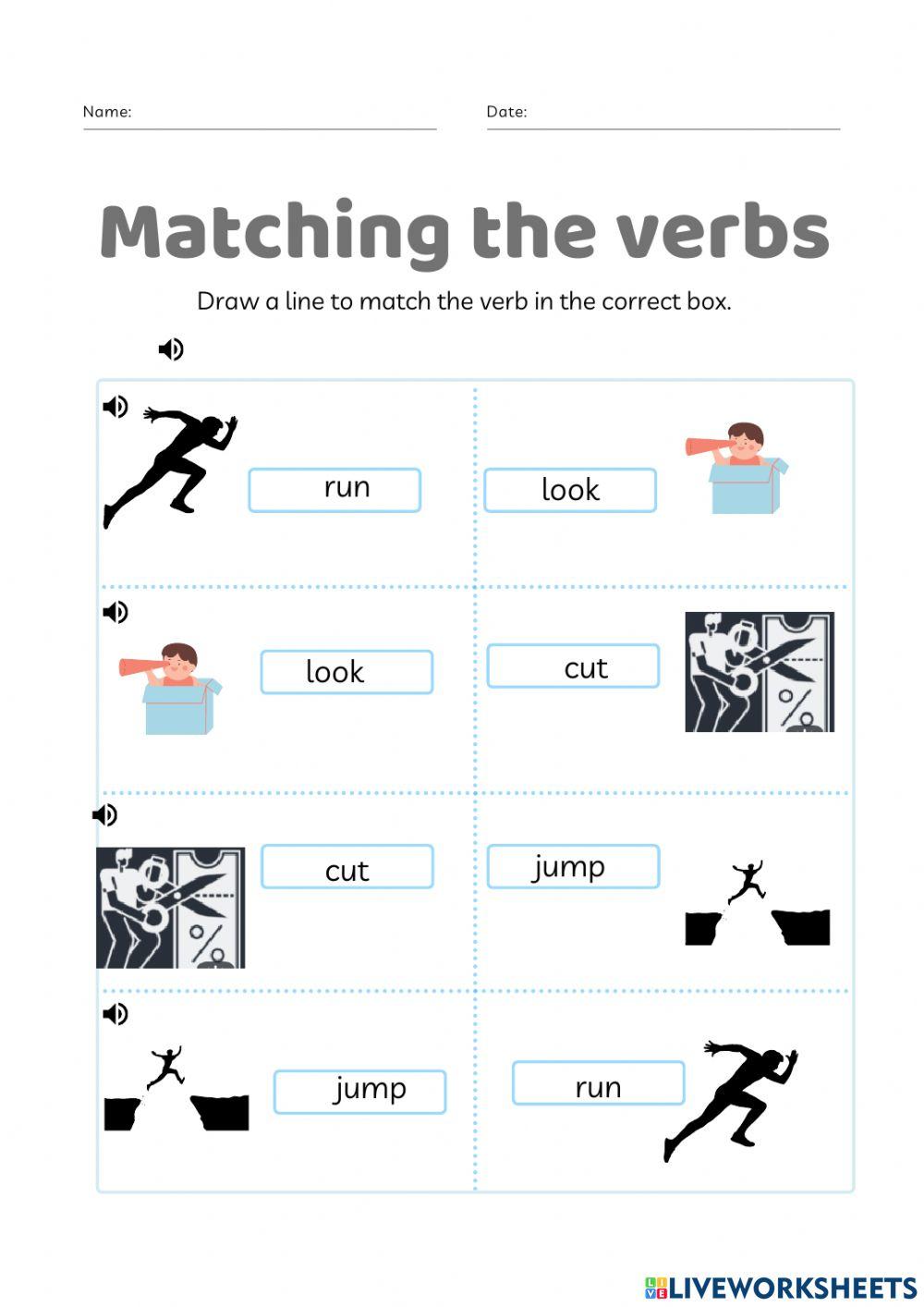 Verbs worksheet 2 1053050 | Mello1White | Live