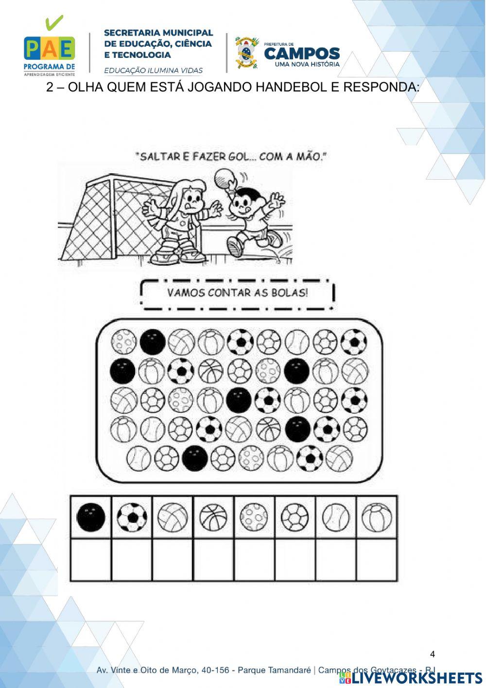 Atividades de esportes