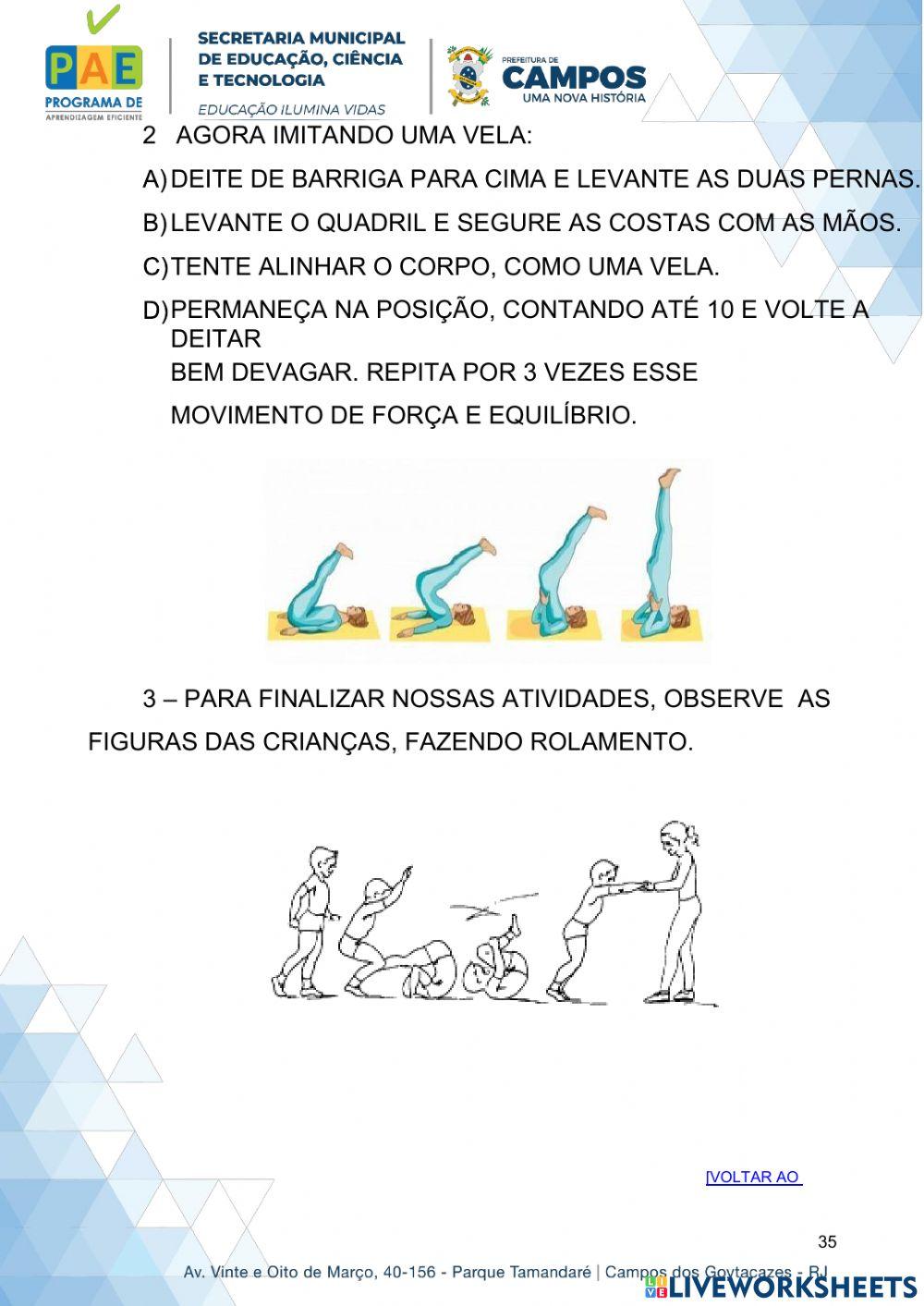 Atividades de esportes