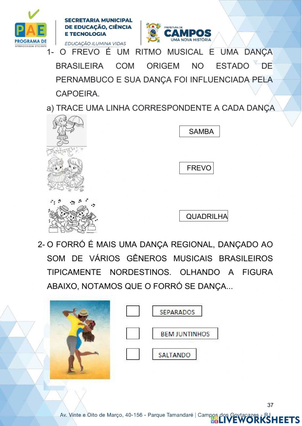 Atividades de esportes