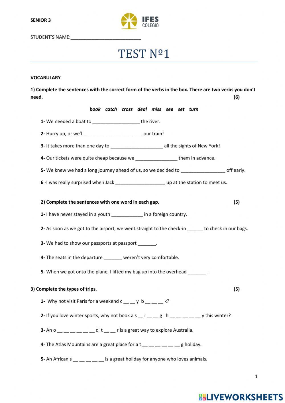 Modal verlarybs vocabu