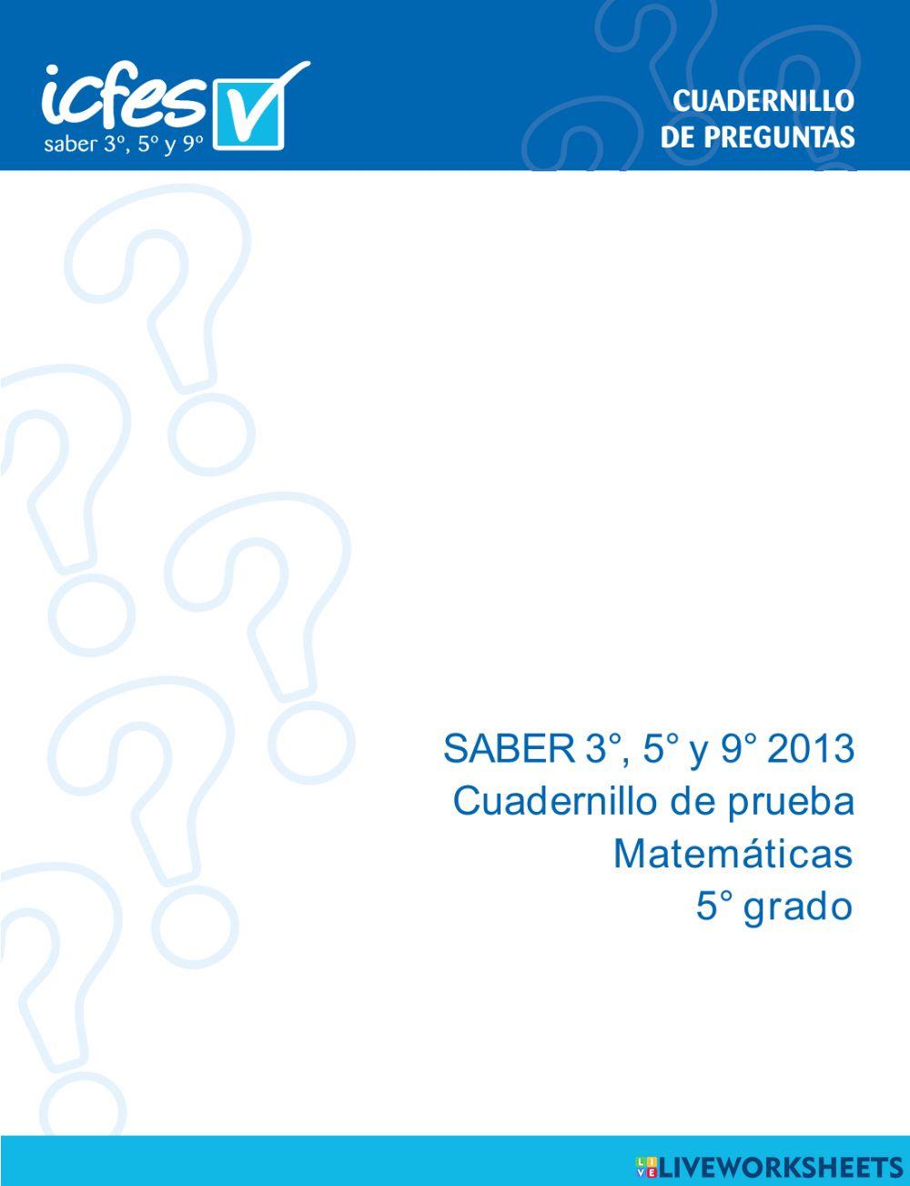 Prueba icfes de matemáticas