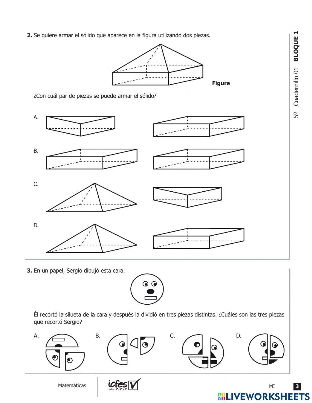 Prueba icfes de matemáticas