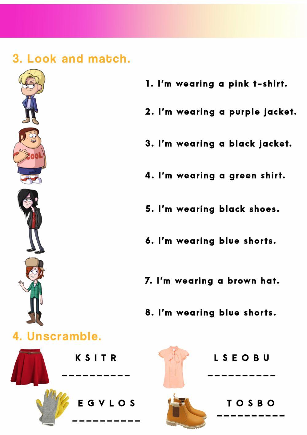 Unit 4 - Clothes (Act.2)