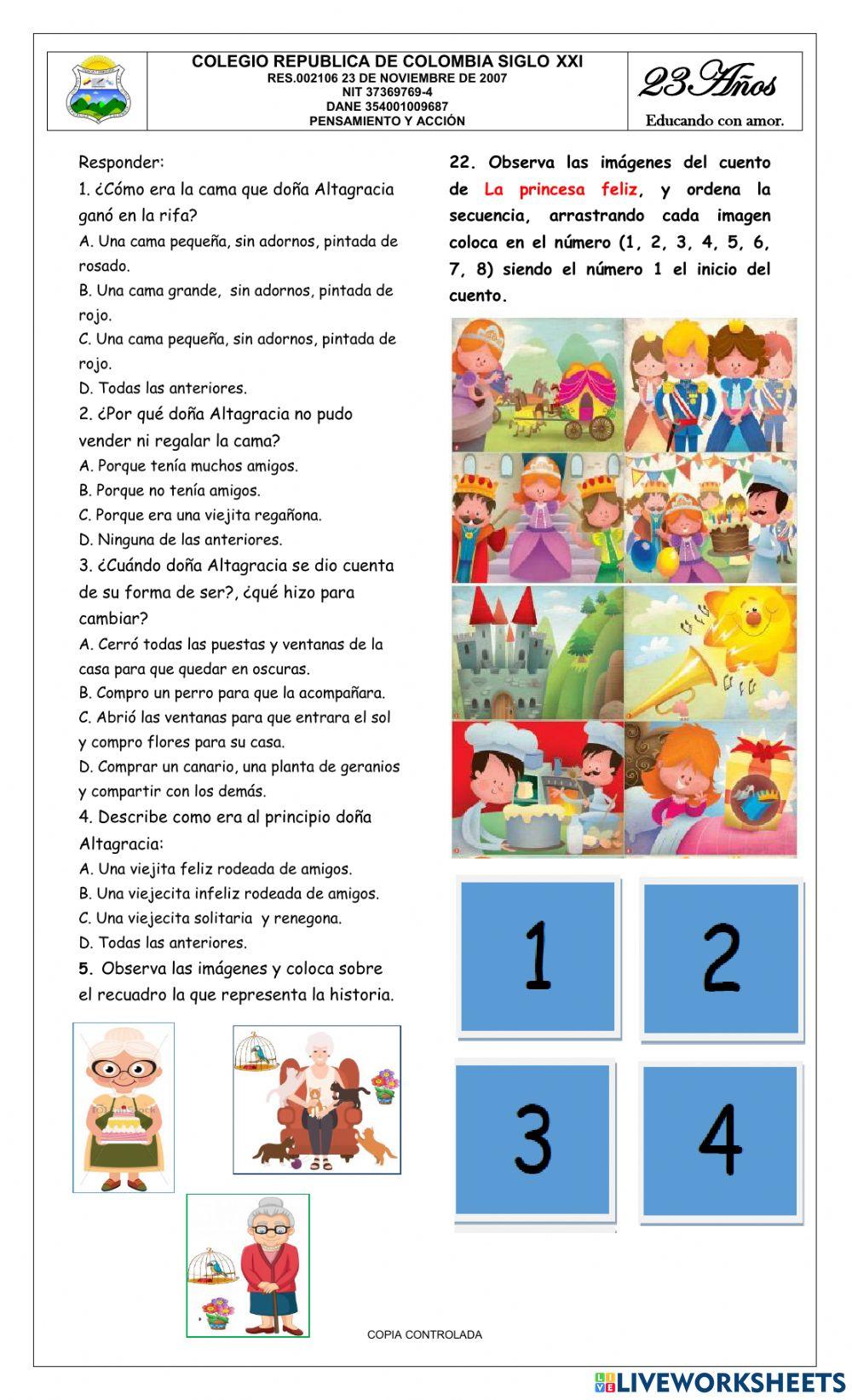 Bimestral grado cuarto