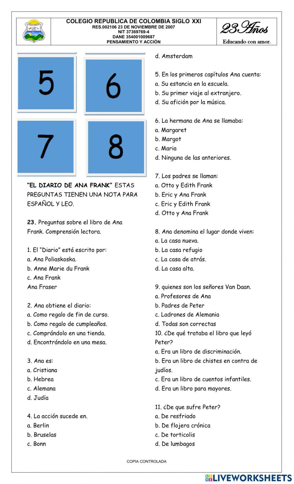 Bimestral grado cuarto