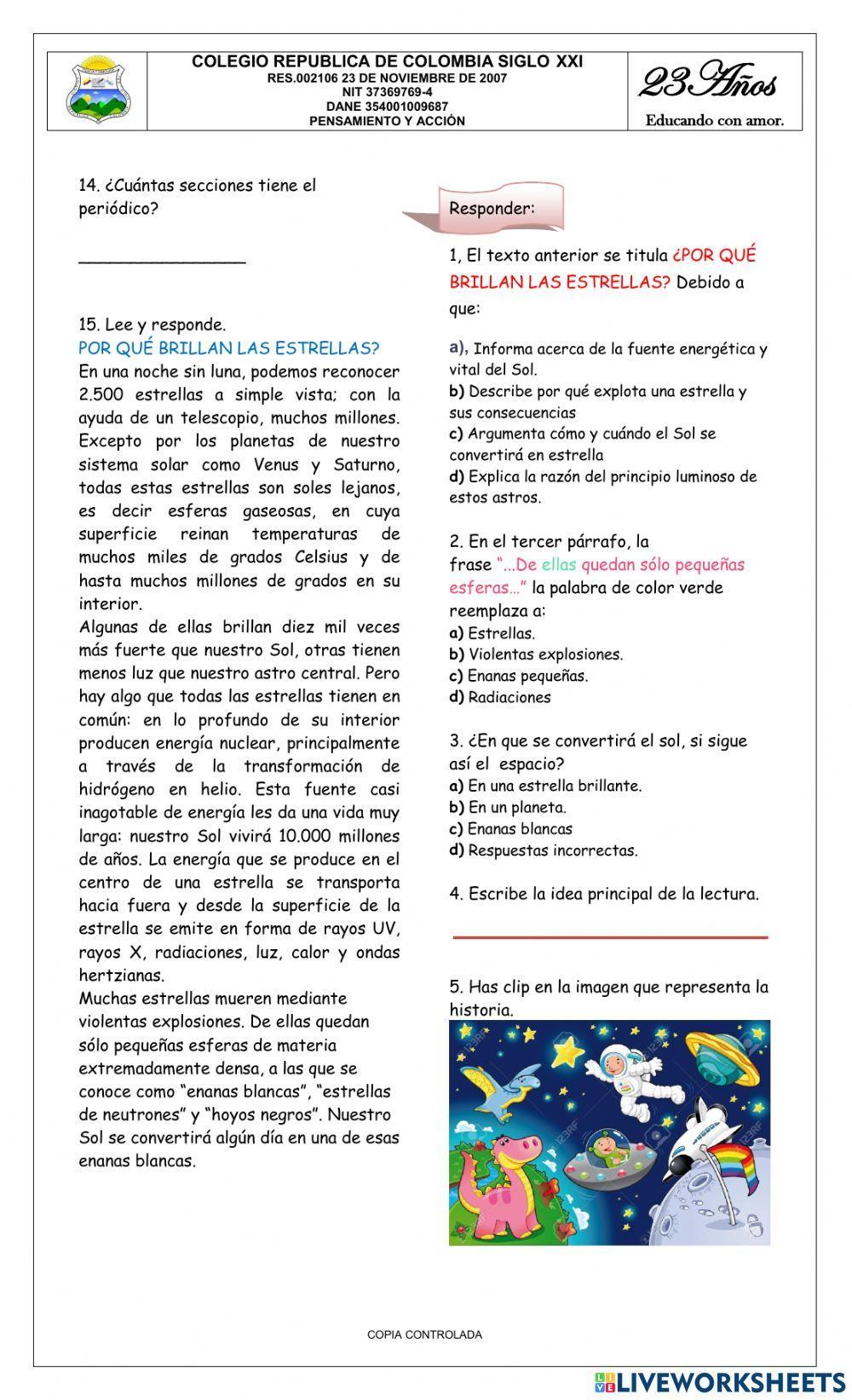 Bimestral grado quinto