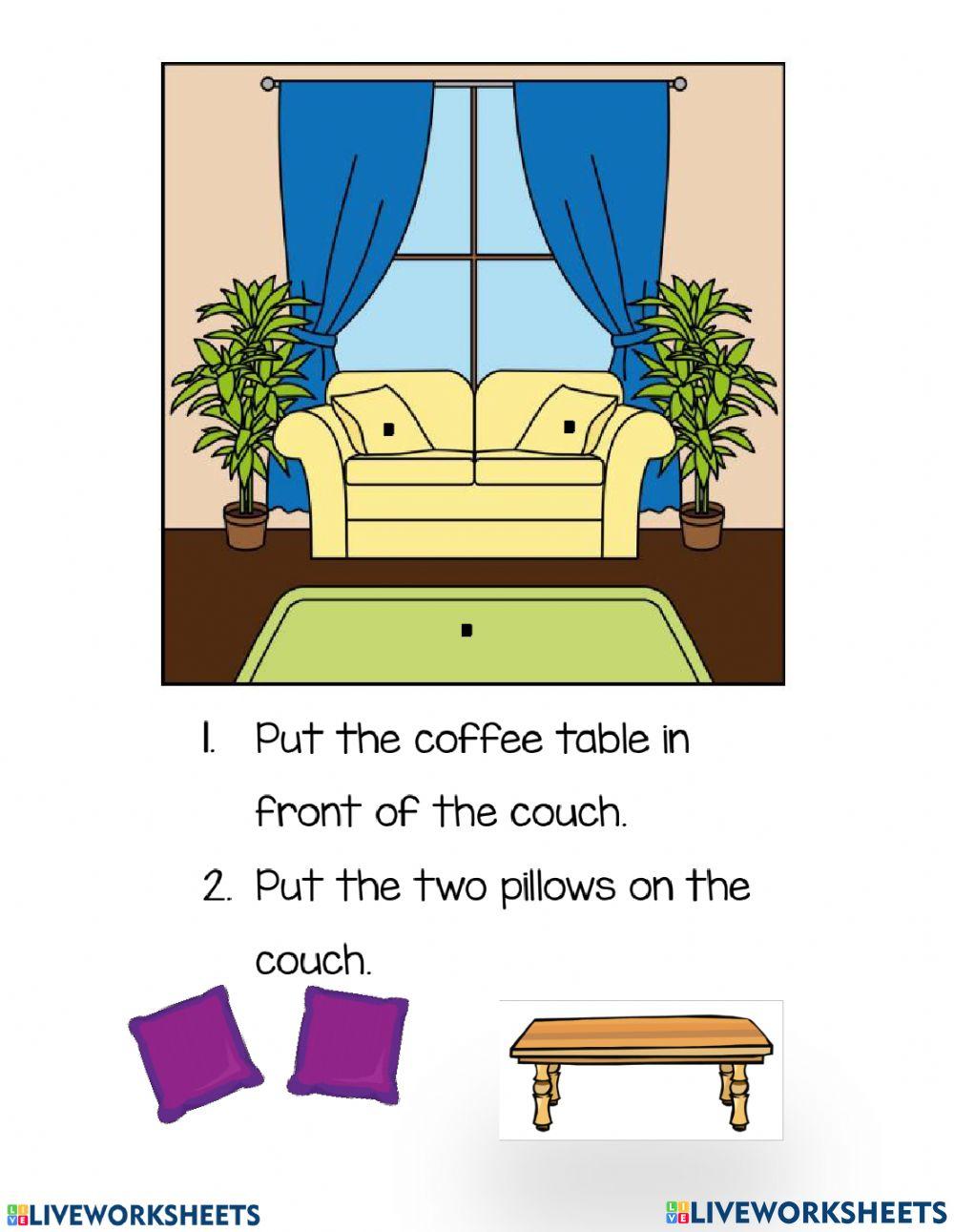 Comprehension - Following Directions Comprehension - Following Directions