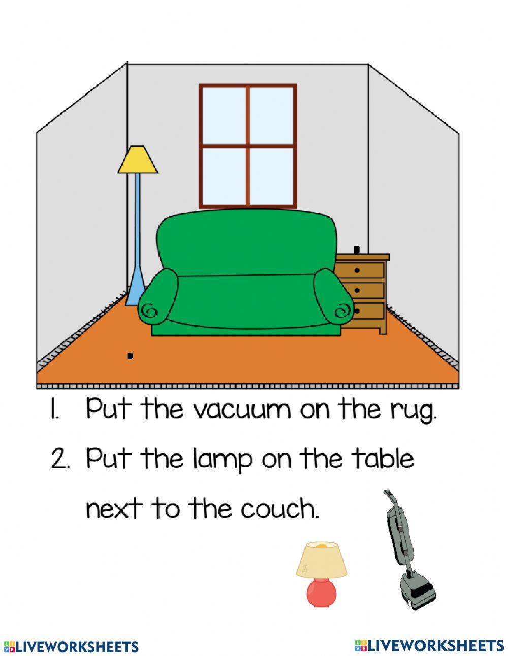 Comprehension - Following Directions Comprehension - Following Directions