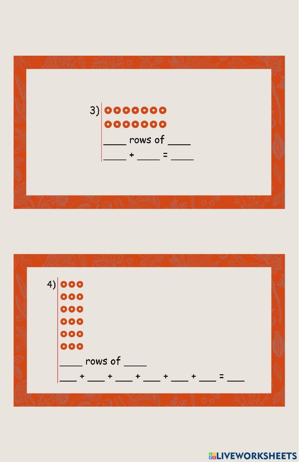 Repeated Addition - Arrays
