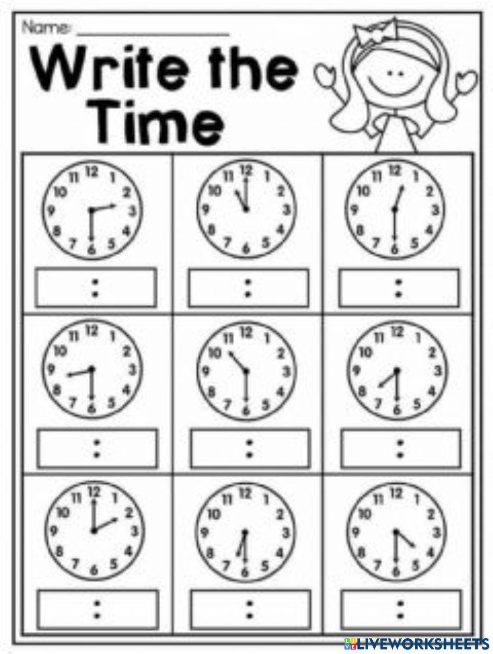 hours-syahirahsalim98-live-worksheets