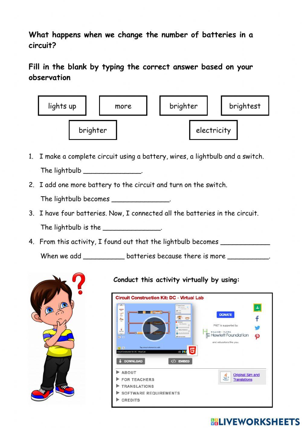 Changes in An Electric Circuit
