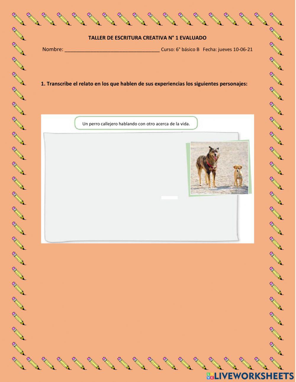 Taller de Escritura creativa