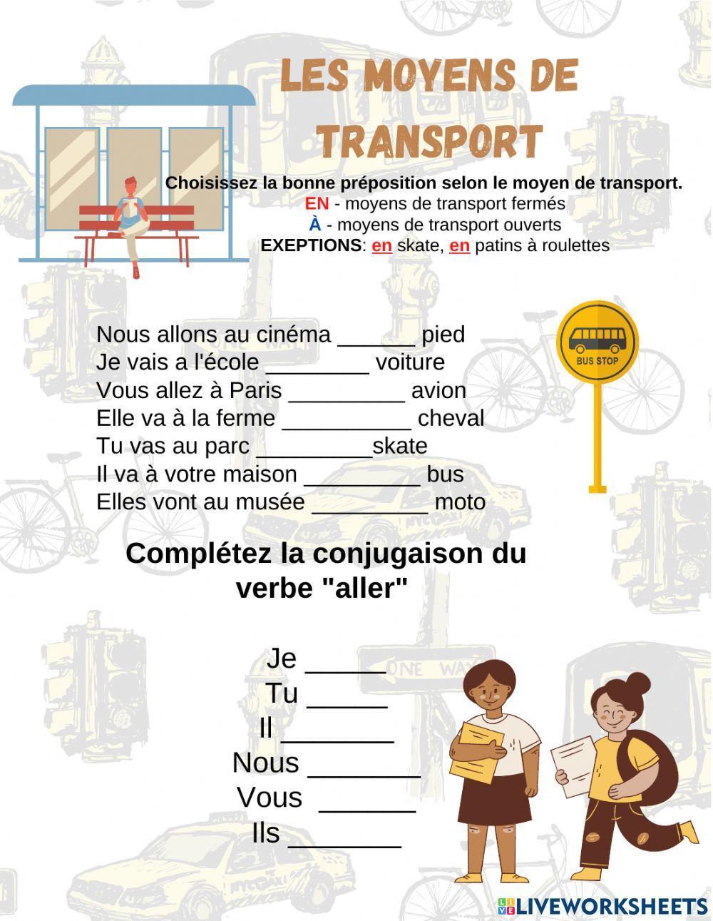 Les moyens de transport