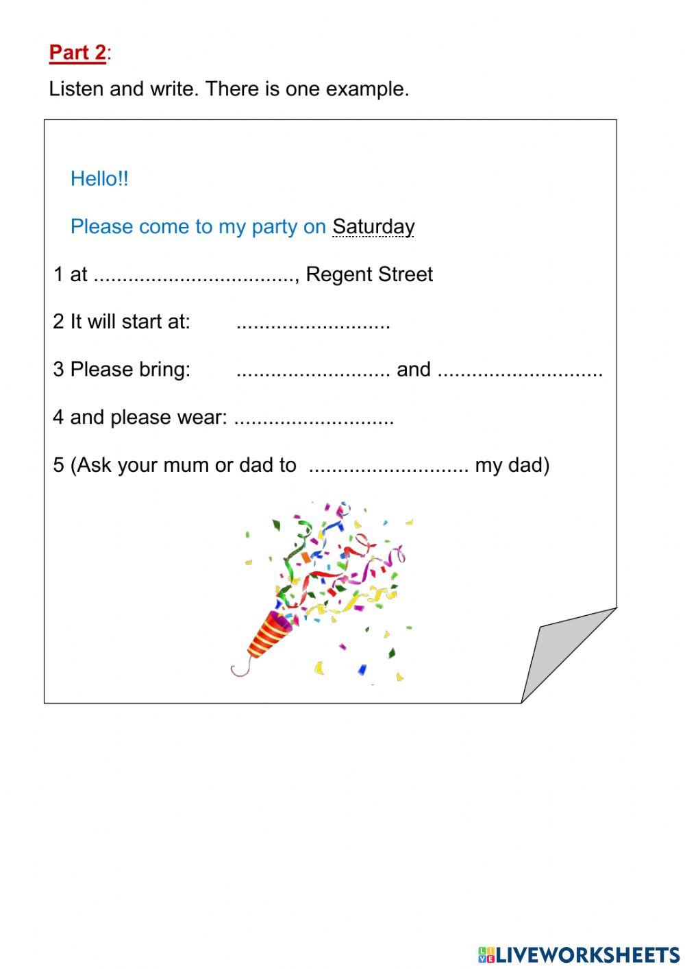 Flyers Listening Practice 13