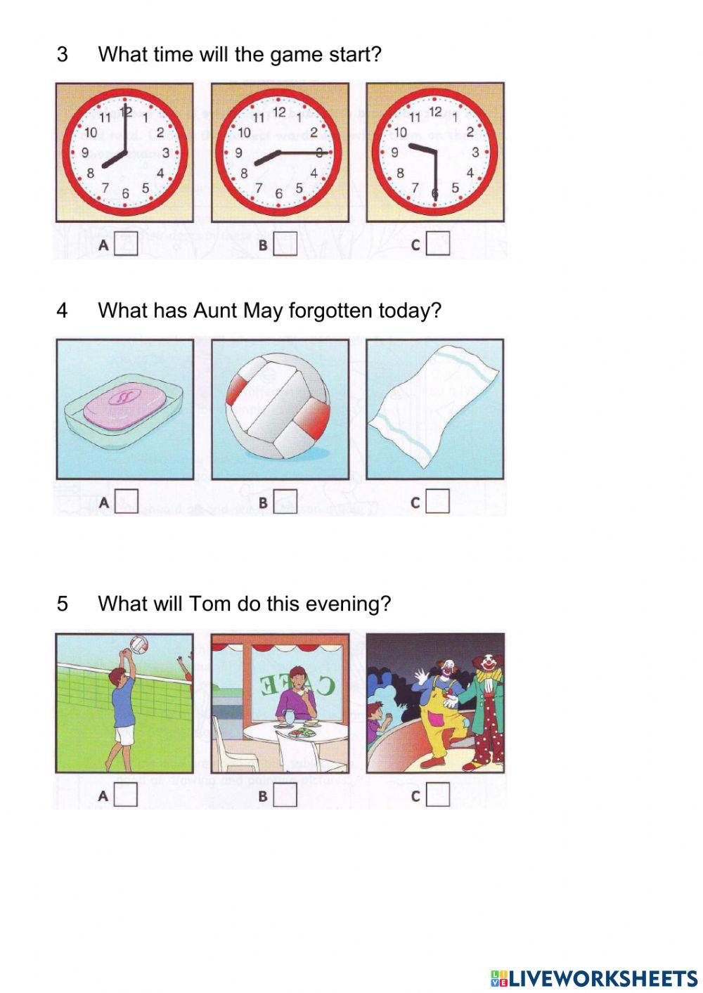 Flyers Listening Practice 13