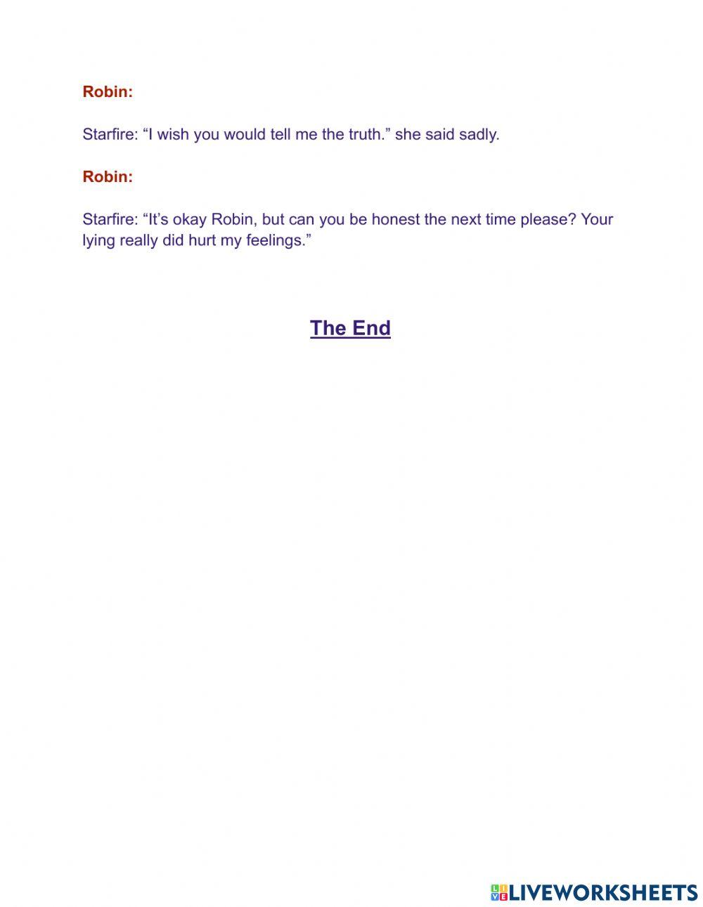 Dialogue Worksheet 2