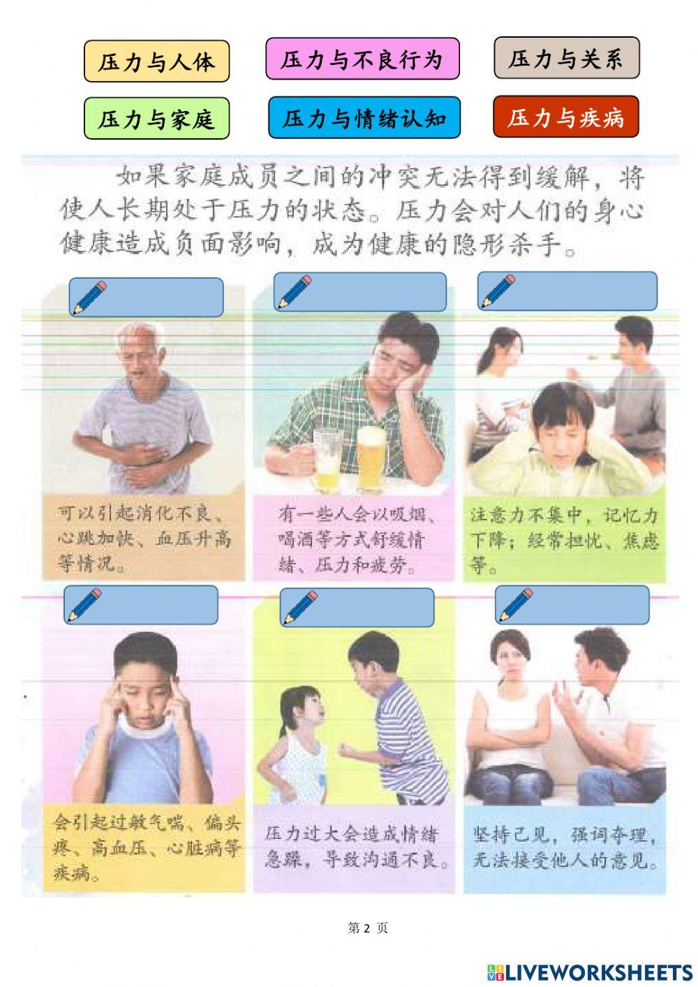 五年级体健——家庭冲突与压力