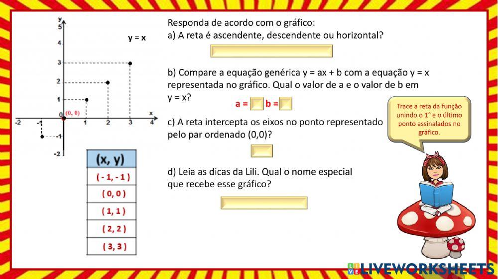 Equação do 1° grau com duas incógnitas