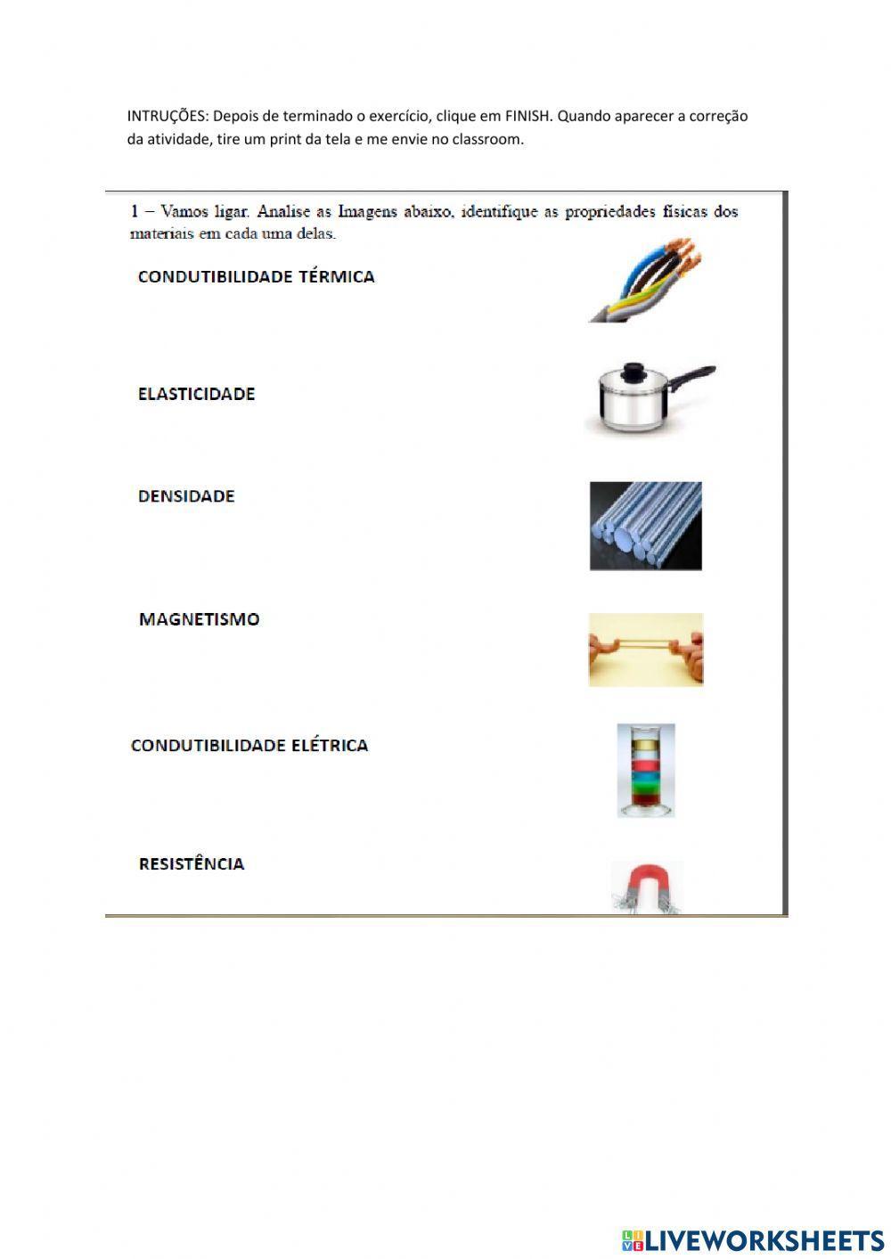 Propriedades físicas dos metriais