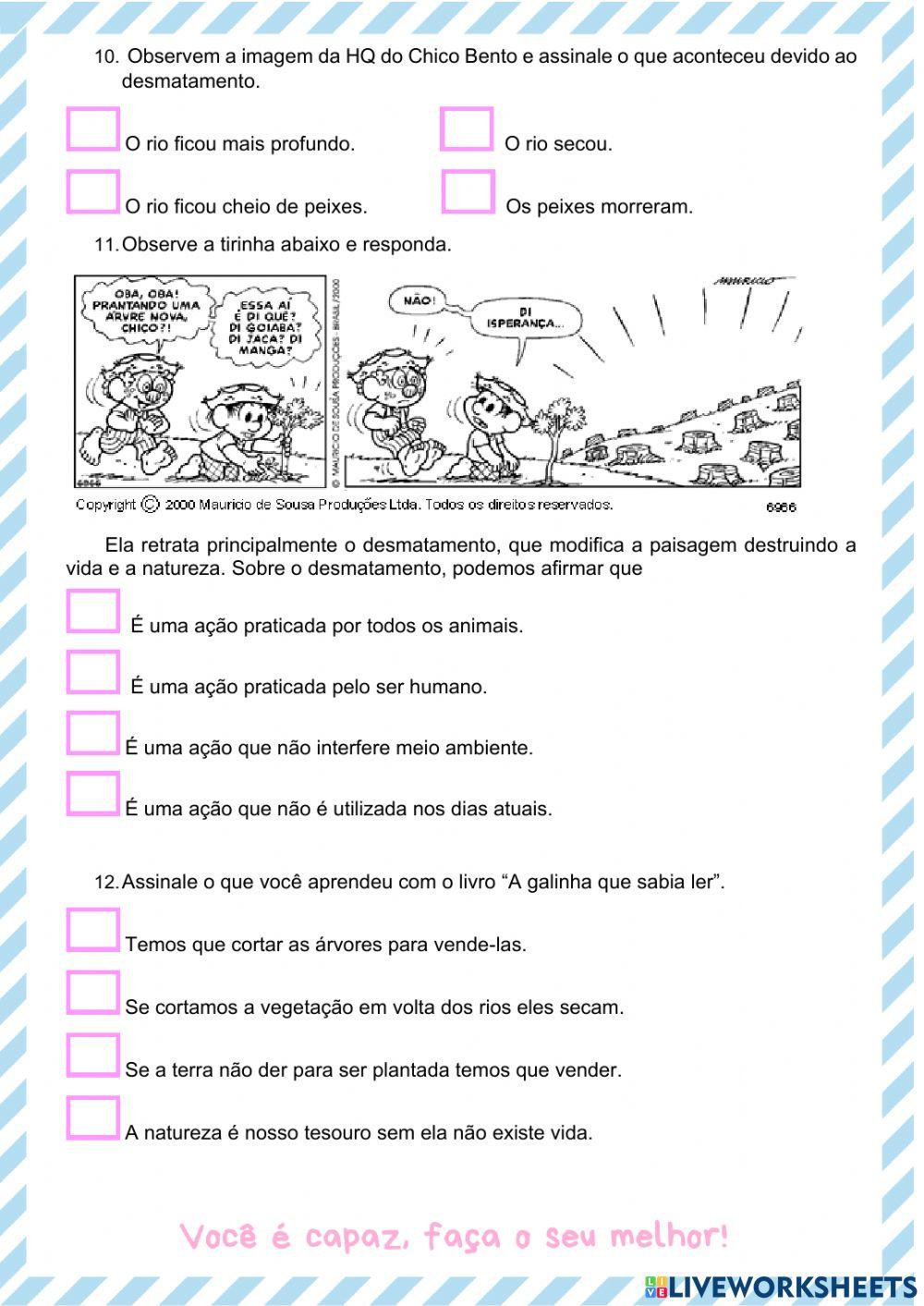 Sequência didática A galinha que sabia ler 2