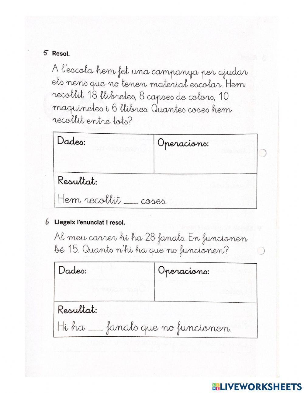 Problemes matemàtics 2n