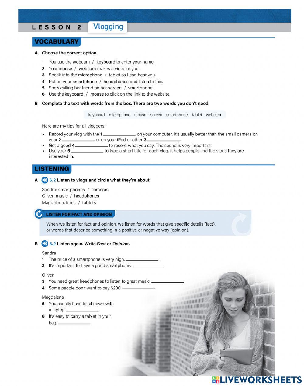 Lesson 2 unit 6 worksheet Live Worksheets