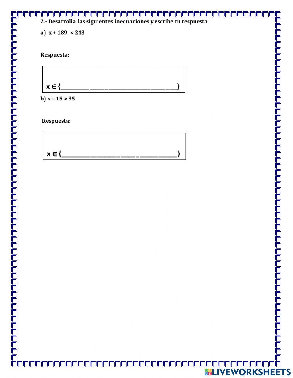 Evaluacion mensual algebra