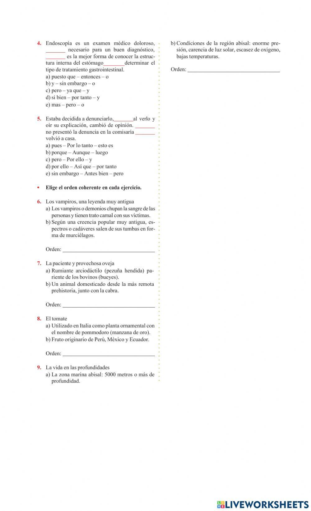 Coherencia y cohesión textual