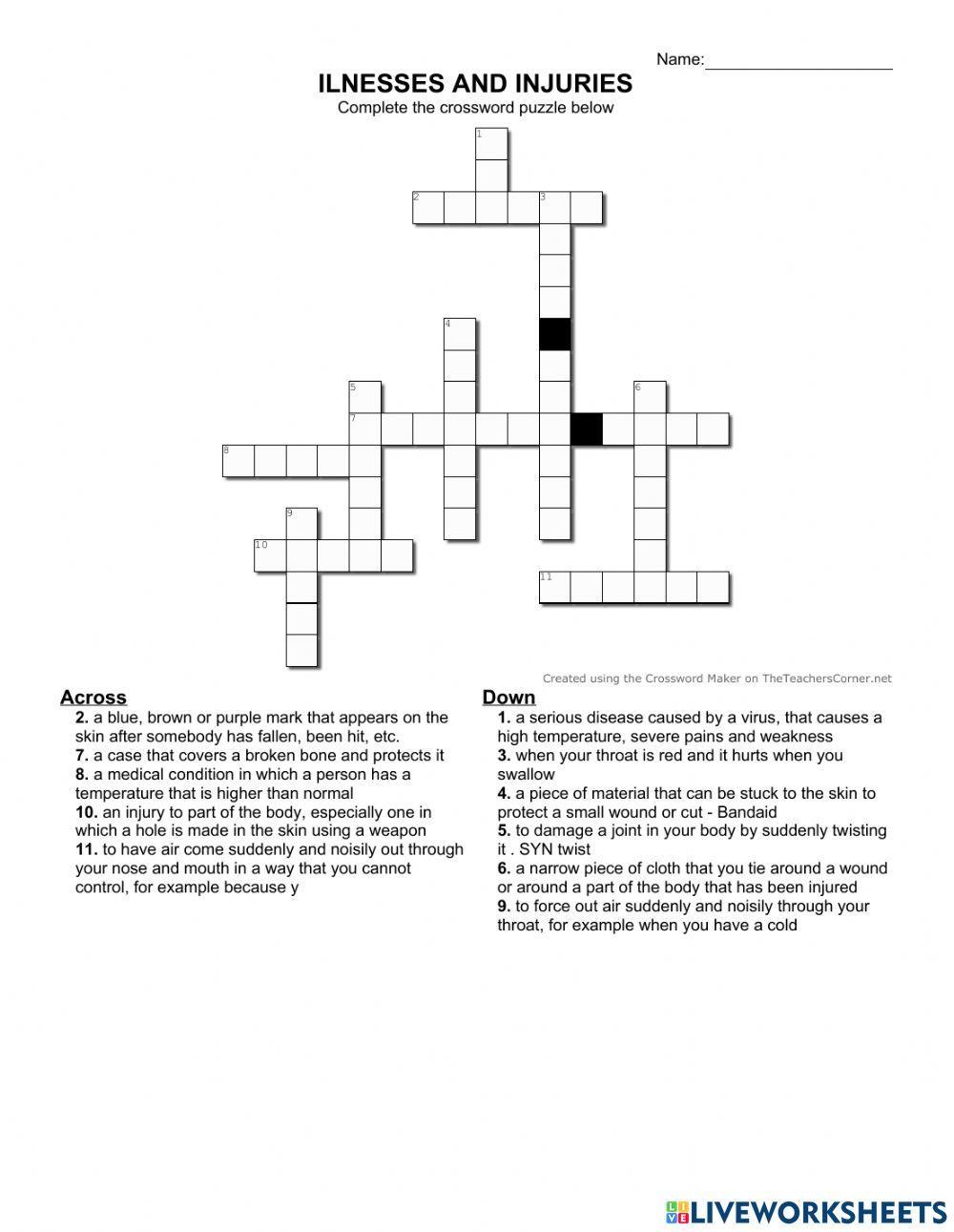 Ilnesses and injuries