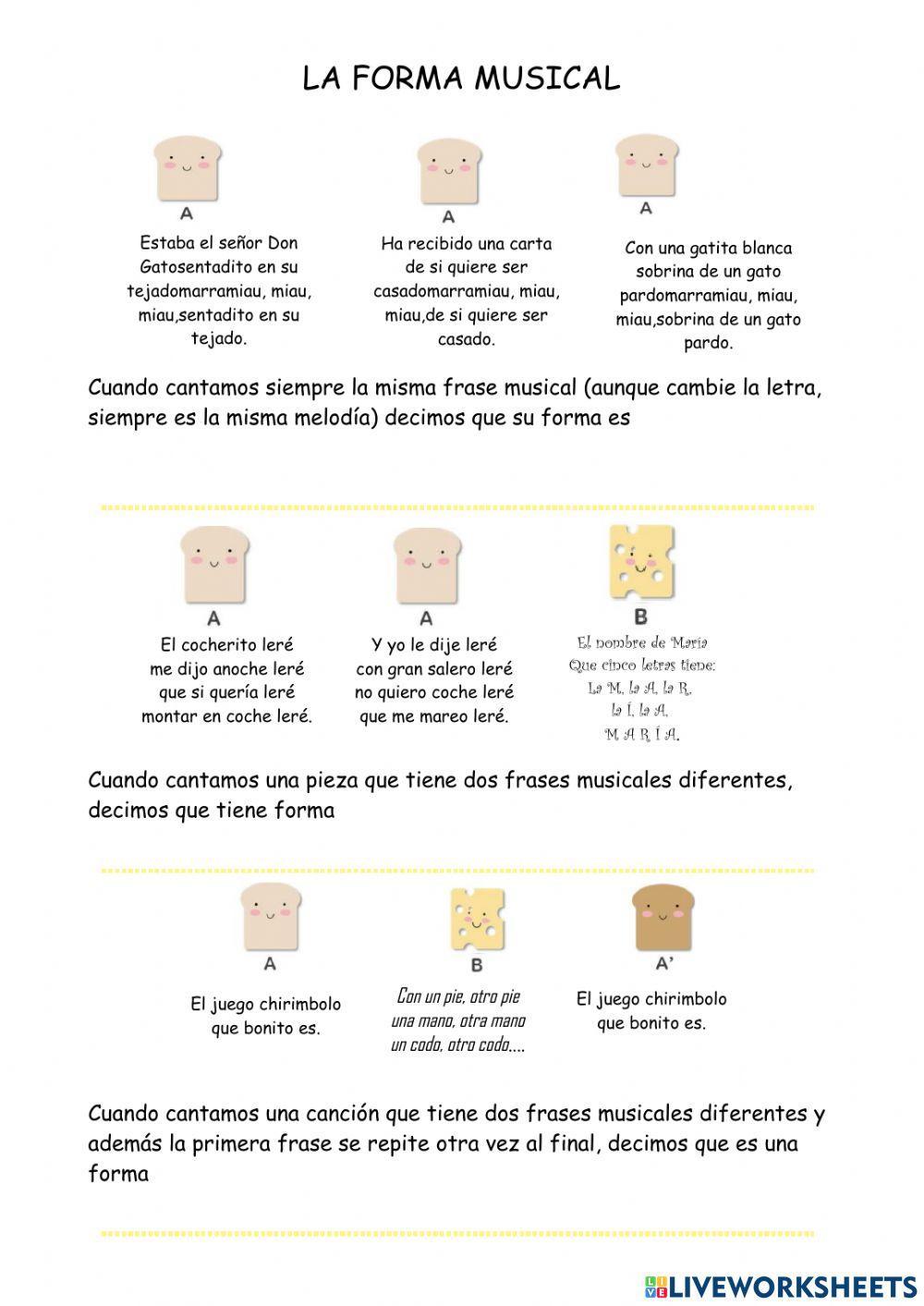 Formas musicales 3º