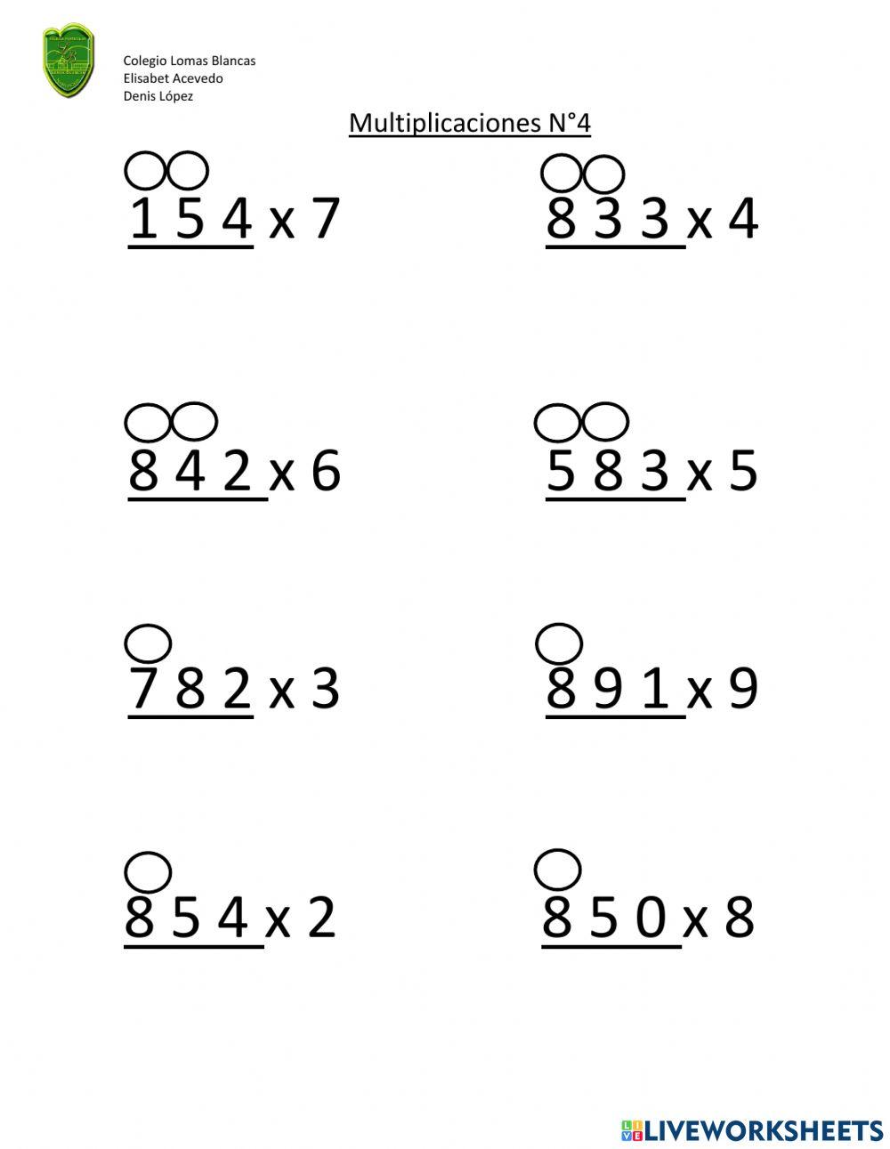 Multiplicaciones