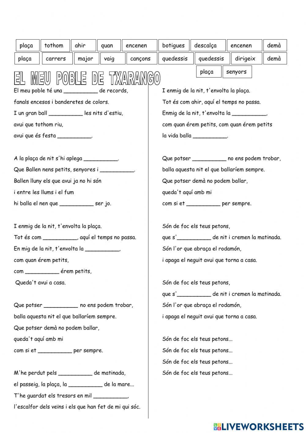 El meu poble de Txarango