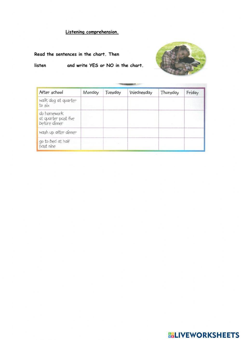 Amy, what do you do after school?