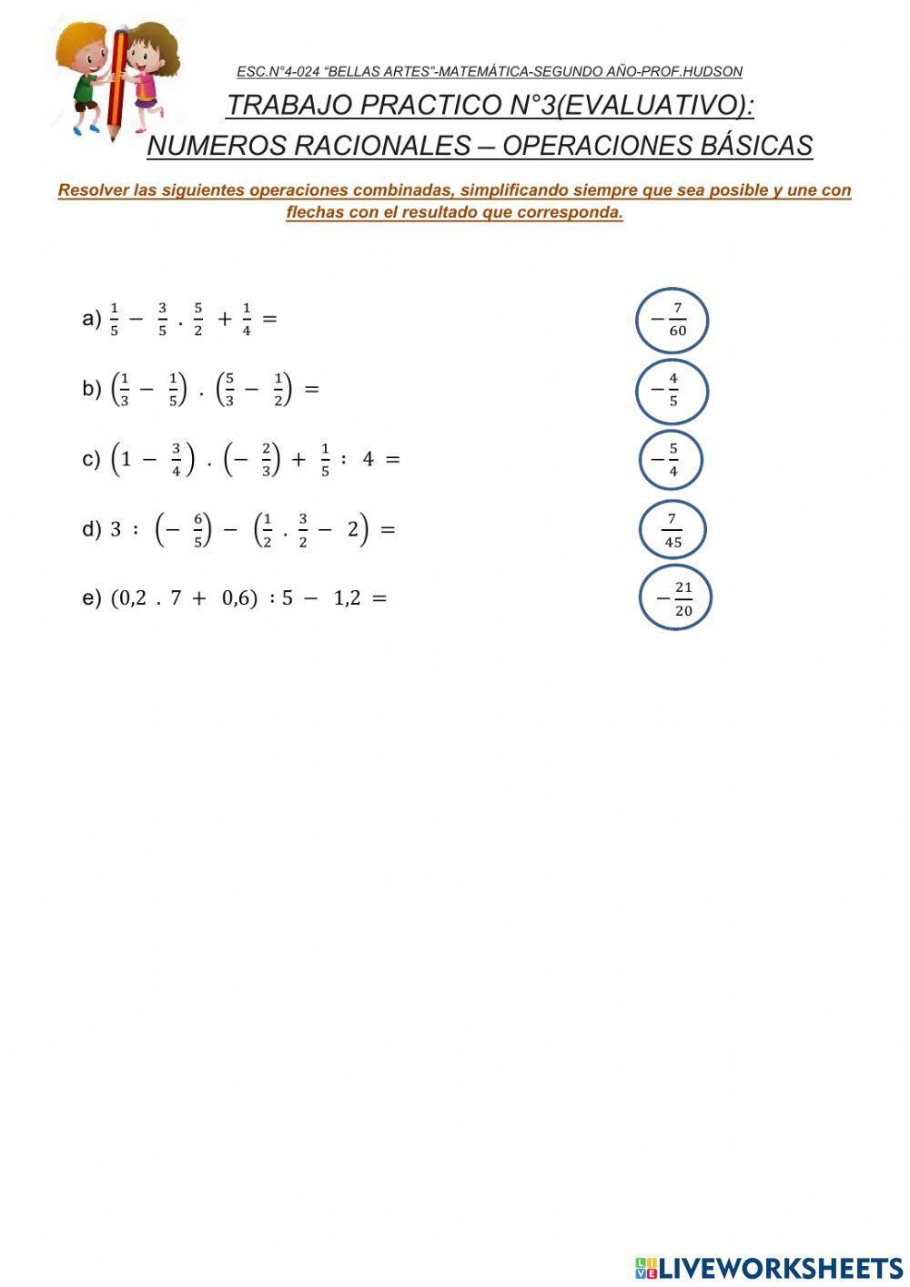 TPN°3 OPeraciones combinadas basicas en Q