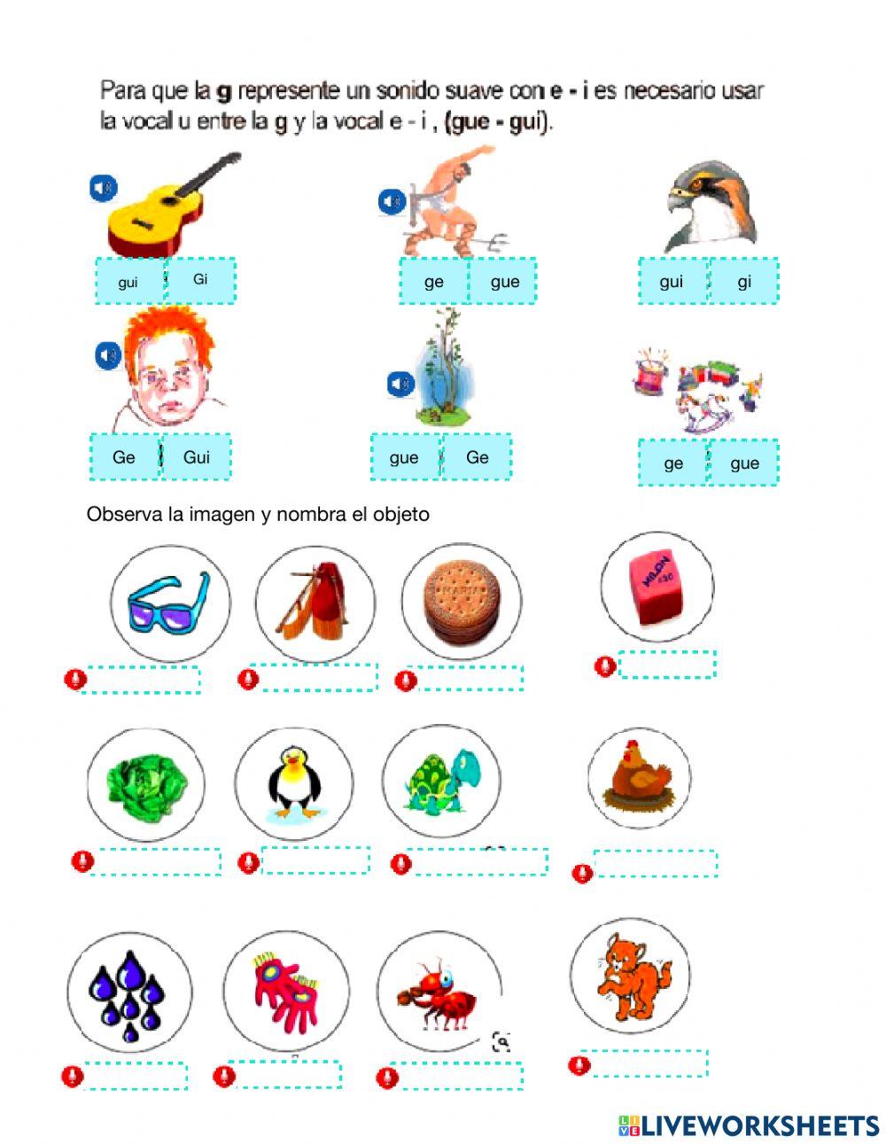 Fonemas gua, gue, gui