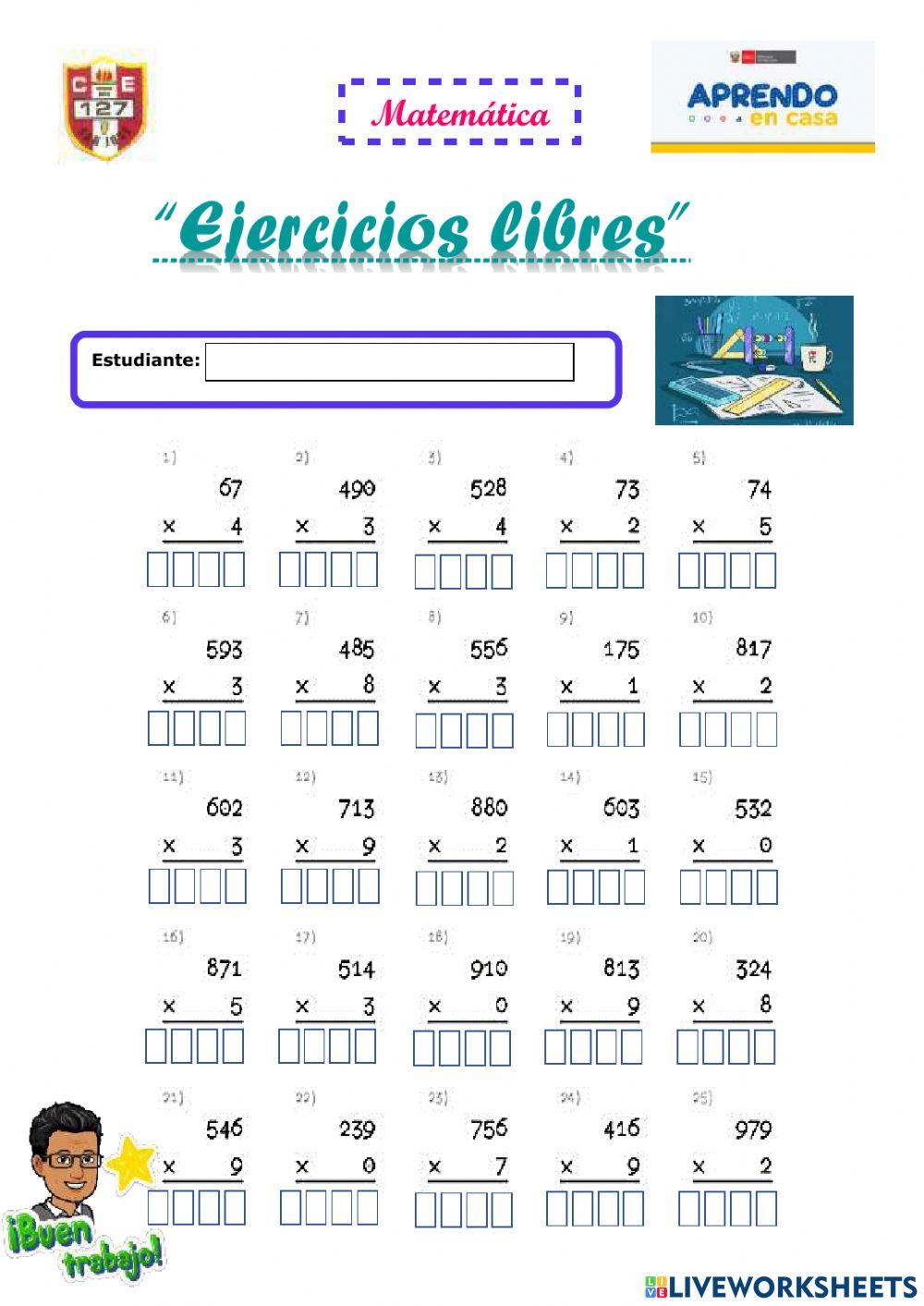 Multiplicacion de 2 cifras